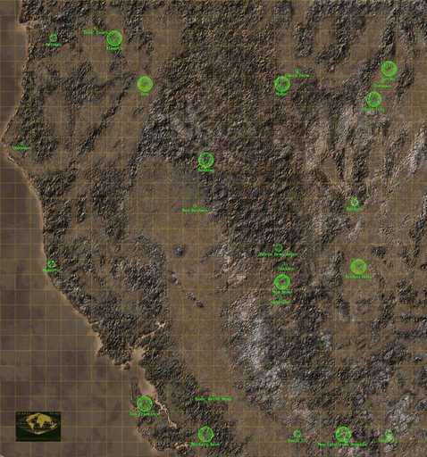 Карта Fallout 2