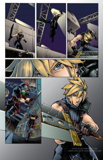Final Fantasy VII - Comics and art  by Jesse Elliott