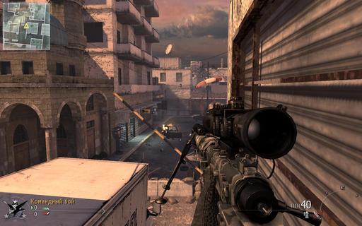 Modern Warfare 2 - Недефолтные места для снайпера. Karachi.