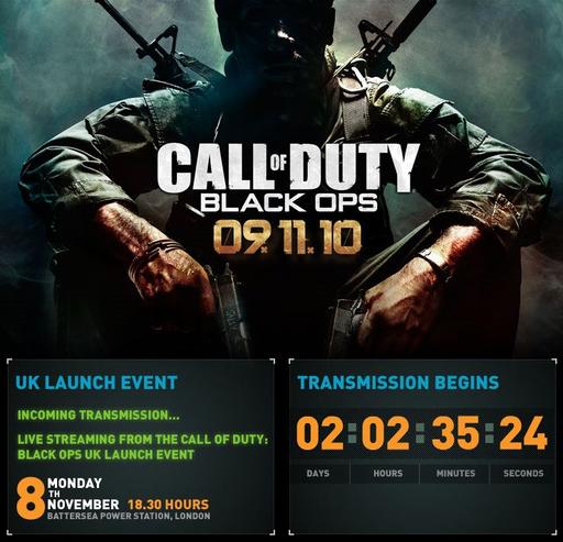 Запуск Call Of Duty: Black Ops будет транслироваться по интернету