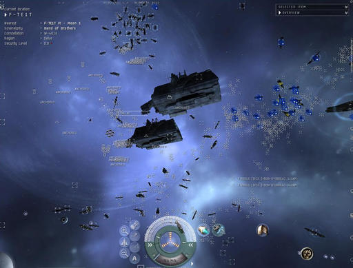 EVE Online - Slo-mo битвы с участием 1600+ пилотов
