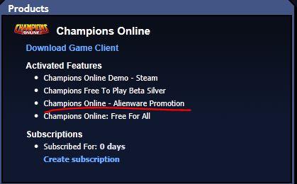 Champions Online - Халява от Alienware Arena