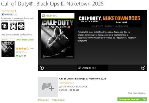 Call of Duty: Black Ops 2 - Скачайте бесплатно Call of Duty Black Ops II: Nuketown 2025!